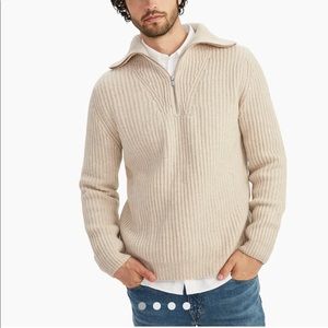 NADAAM Merino Cashmere Quarter Zip L